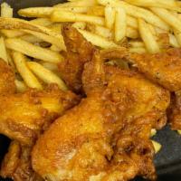Sarah'S Wings · Four battered dipped whole wings season and deep-fried golden-brown seasoned to perfection w...