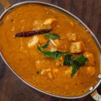 Kerela Chicken Curry · Classic chicken and coconut in curry sauce.