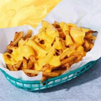 Cheese Fries · Seasoned crinkle fries topped with melted American cheese