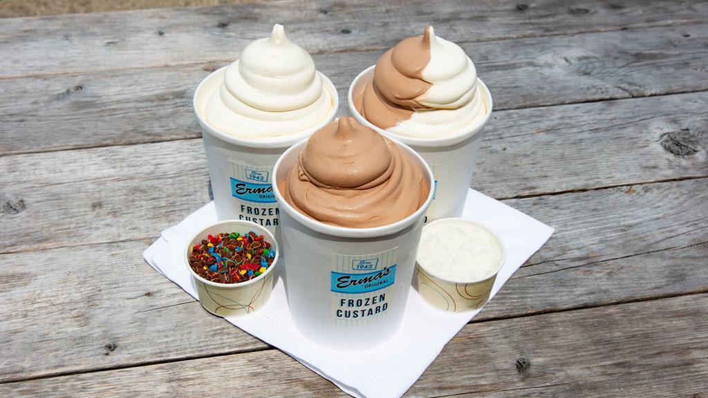 Made To Order  Frozen Custard Containers · Containers made to order. Various flavors & sizes.