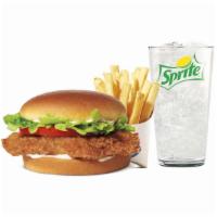 Crispy Chicken Sandwich Meal · Our Crispy Sandwich is made with 100% white meat chicken filet, seasoned and breaded and car...