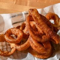 Onion Rings · Served with side of ranch.