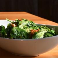 Apricot-Avocado Chopped Salad · baby lettuces, apricot, avocado, cherry tomato, pecorino romano, toasted almonds, lemon tarr...