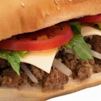 Cheeseburger Italiano Sub · All our grilled burger subs are made fresh, using a hamburger beef, fresh bread, cheese, oni...