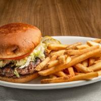 Build Your Own Burger · Proprietary blend of chuck, brisket and short rib, grilled brioche roll with lettuce, tomato...