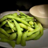 Edamame · Gluten-free. Soybean pods, steamed and lightly sprinkled with sea salt.