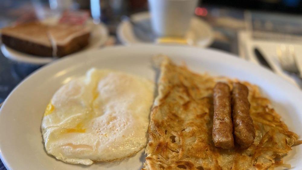 Mushroom Omelet · Served with hash browns or american fries and toast.