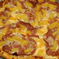 Hawaiian · Indulge yourself with our Hawaiian Pizza, Canadian Bacon & Pineapple