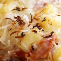 Maui · Take a vacation from your typical pizza...escape to the Maui. Canadian bacon, pineapple, coc...