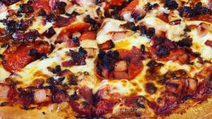 Meat Lovers Pizza (Large) · Pepperoni, sausage, ham, salami, bacon.