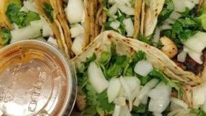 Regular Tacos · Each taco comes with choice of meat, onions, & cilantro.