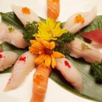 Sashimi Combo · Chef's choice 15 pcs sashimi, served w/ sushi rice