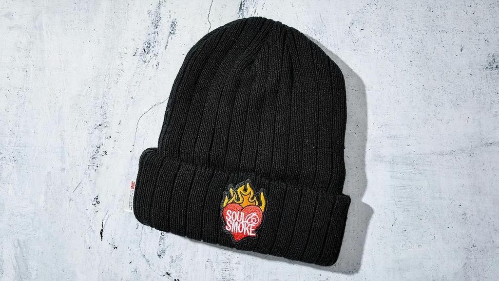Soul & Smoke Winter Hat · 3M Thinsulate Lined Black Winter Beanie with the Soul & Smoke Logo