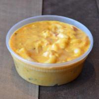 Mac & Cheese Large · Our Mac is made with  bacon, roasted green chiles, and parmesan cheese.