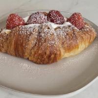 Croissant With Sweet · Crossant with a sweet cream and fruits