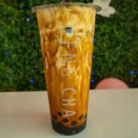 Dirty Boba · A creamy treat filled with brown sugar boba, topped with cheese milk foam and cocoa powder, ...