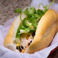 Banh Mi Bo Nuong · French bread baguette with grilled beef.