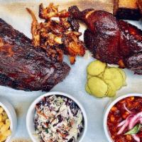 Smokeheads Bbq Platter · This meal is designed for those with large appetites or folks who just can't make up their m...