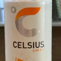 Celsius - Healthy Energy - Fat Burn · Healthy Energy, Burns Body Fat . Great source of Vitamin B12 . Orange Taste