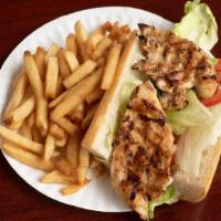 Grilled Chicken With Fries · 