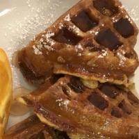 Waffle French Toast · House made waffles dipped in our French toast batter