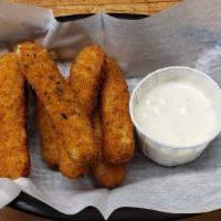 Cheese Sticks · 6 golden fried cheese sticks served with ranch.