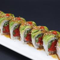 911 Roll · Spicy tuna, cucumber, and avocado.
