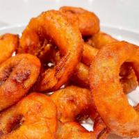Pub Onion Rings · A large portion of beer-battered onion rings, served with a side of Smokeheads Texas Mop BBQ...