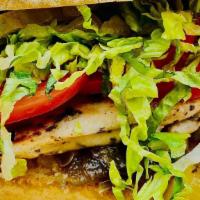 Chicken 'Wich · New. Overnight brined chicken breast, perfectly ripened Roma tomatoes, shredded lettuce, thi...