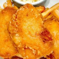 Kid'S Fish 'N’ Chips · Battered cod with seasoned french fries.