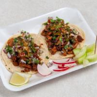 Tacos  · Choice of meats we have are Carne Asada, Pastor, Cabeza , and Birria.