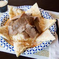 Sliced Gyro Meat & Rice · 