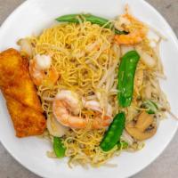 Shrimp Lo Mein · Cantonese noodle.
