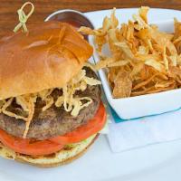Special Recipe Hamburger · Brioche and raw or grilled onions. Served with cut fries or choice of vegetable.