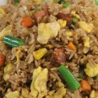 Egg Fried Rice · Boiled and deep fry Egg, Basmati Rice, Yak N Yeti Special Masala