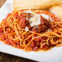 Spaghetti And Meatballs · 0 - 1410 Cal. Traditional spaghetti with marinara sauce served with Rosati's famous meatball...
