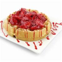 Pick A Fruit Waffle · Pick one of the fruits. Cherry, blueberry, bananas, pineapple, and Georgia peaches or cinnam...
