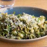 Orecchiette Pesto Verde · basil pesto | sausage