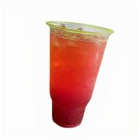 Holiday Cheer Sparkle · Raspberry tea, cranberry aloe, orange energy tablet, strawberry drink mix, cherry-pomegranat...