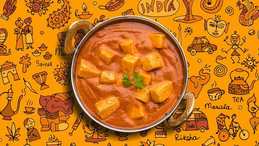 Paneer Tikka Masala Tango  · Char grilled fresh cottage cheese cubes slow cooked in a rich onion and tomato gravy with generous amounts of butter served with a side of aromatic basmati rice