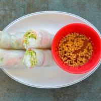 Thai Spring Roll (2) · Contains peanuts, gluten free.