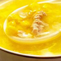 Creamy Corn Minced Chicken Soup · 