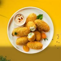 Private Peno Poppers · (Vegetarian) Fresh jalapenos coated in cream cheese and fried until golden brown.
