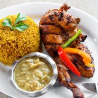 Grilled Chicken · Served in 1/2 or in pieces. African fare.