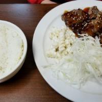 Beef Teriyaki Entrée Dinner · Lightly Broiled Beef with Teriyaki Sauce.
