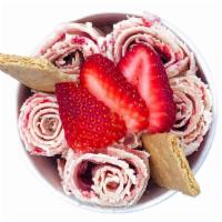 #2. Strawberry Serenity · Vanilla base, strawberries + graham