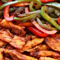 Fajitas  · Your choice of chicken, steak or shrimp sauted with onion and bell peppers and served with y...