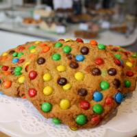 M&M Cookie · Crispy on the edge, chewy in the center, and loaded with Mini M&M's.