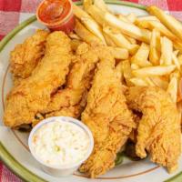 Chicken Tender Dinner  · Comes with fries, bread, and slaw.