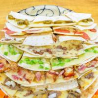 Build Your Own Quesadilla! · 1/3rd lb of Mozzarella and anything else you want on a gourmet flour tortilla baked until it...